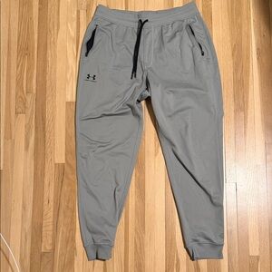 Under Armour Gray Joggers with Black Accents